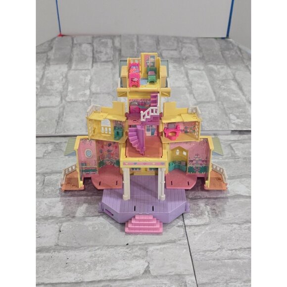 Vintage Polly Pocket Pop-Up Clubhouse Mansion Bluebird 1995 House Only‎ VIDEO - Picture 1 of 16